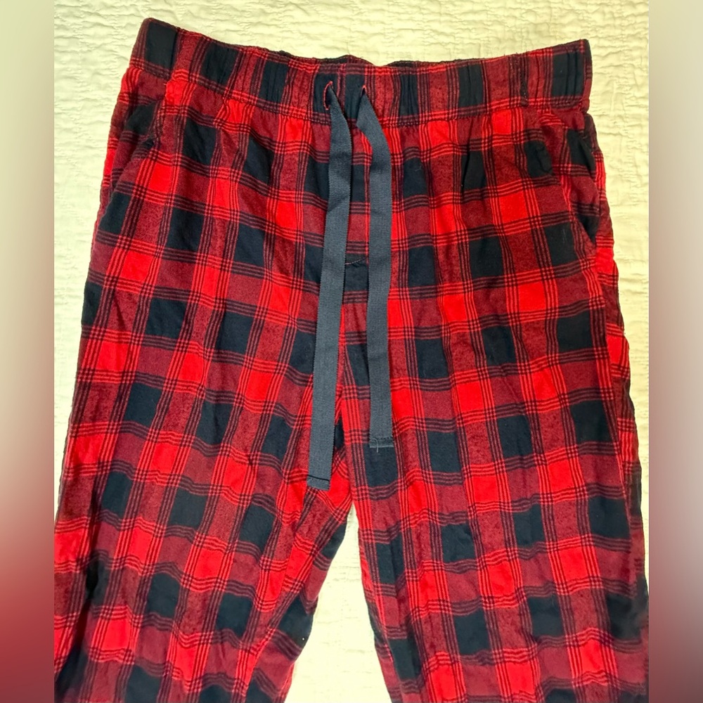 Aerie Red & Black Plaid Men's Jogger Pants - Picture 2 of 6